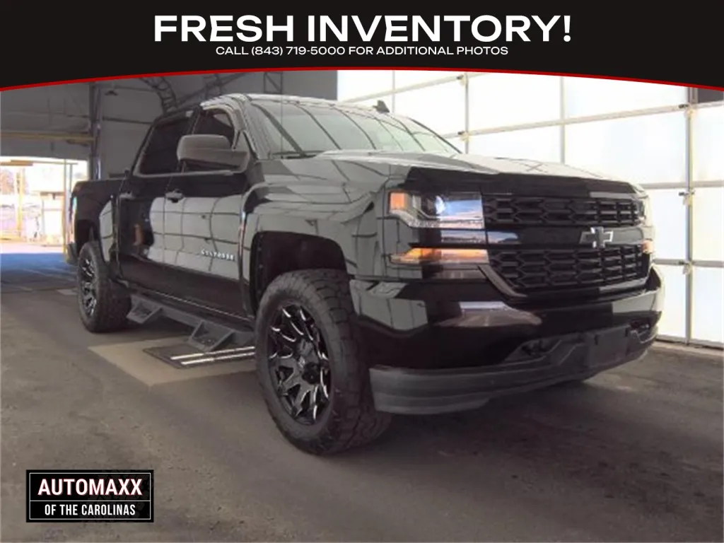 Black 2018 Chevrolet Silverado 1500 Custom for sale in Summerville, SC