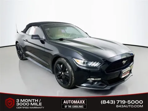 Black 2017 Ford Mustang EcoBoost Premium for sale in Summerville, SC