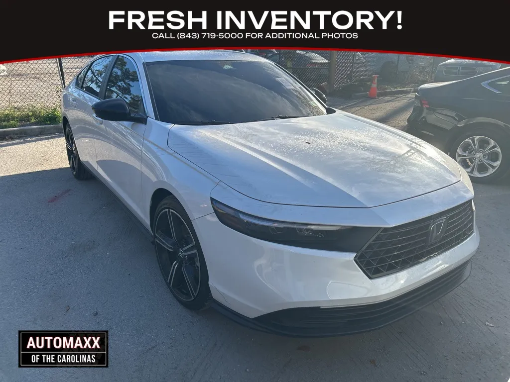 White 2025 Honda Accord Hybrid Sport for sale in Summerville, SC