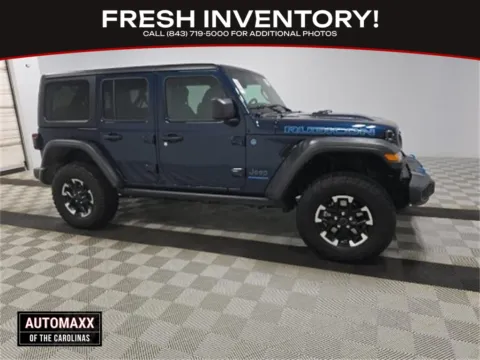 Blue 2025 Jeep Wrangler Rubicon 4xe for sale in Summerville, SC