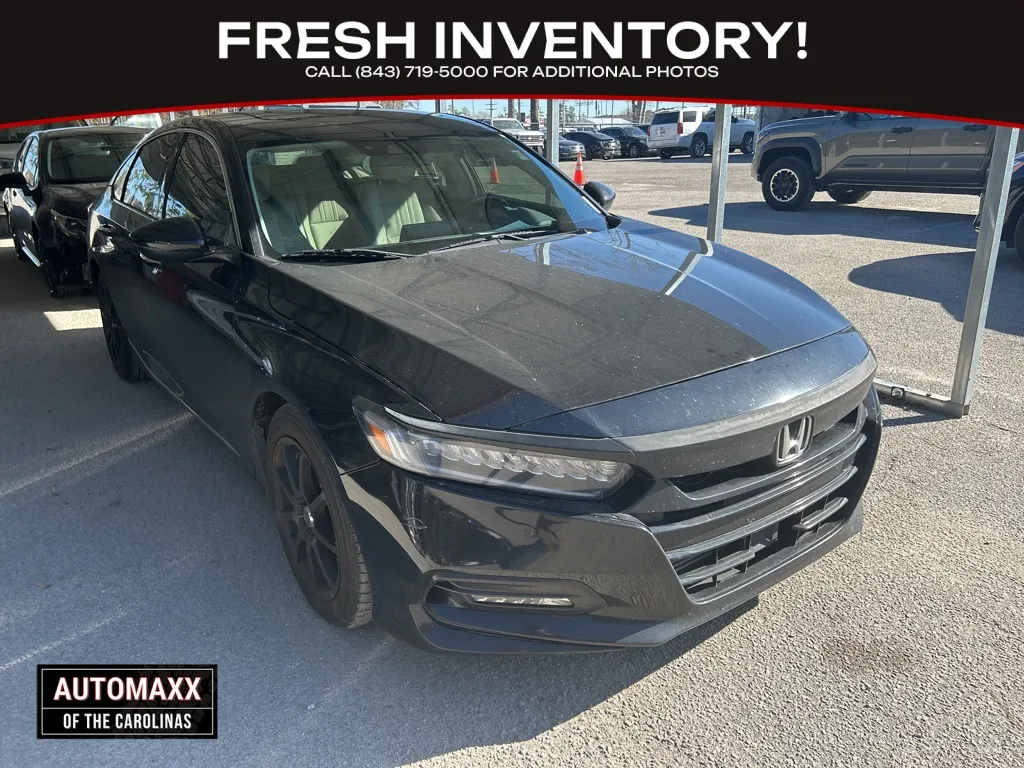 Black 2018 Honda Accord Touring 2.0T for sale in Summerville, SC