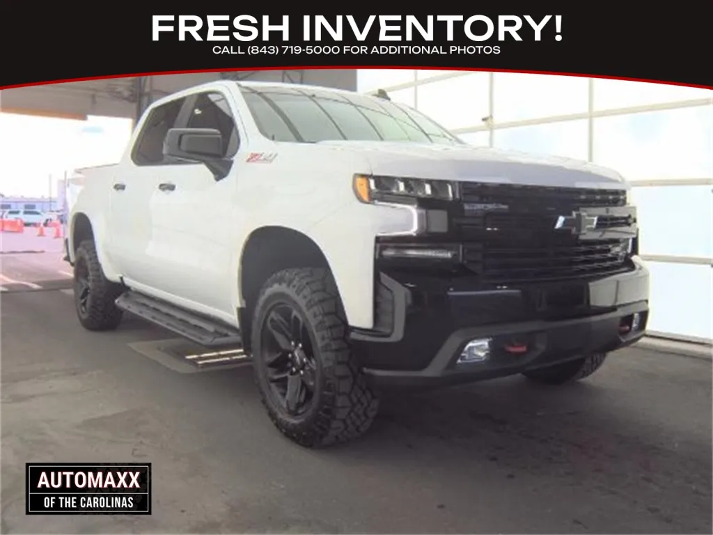White 2021 Chevrolet Silverado 1500 LT Trail Boss for sale in Summerville, SC