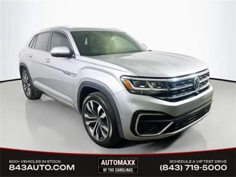 Black 2020 Volkswagen Atlas Cross Sport 3.6L V6 SEL Premium R-Line for sale in Summerville, SC