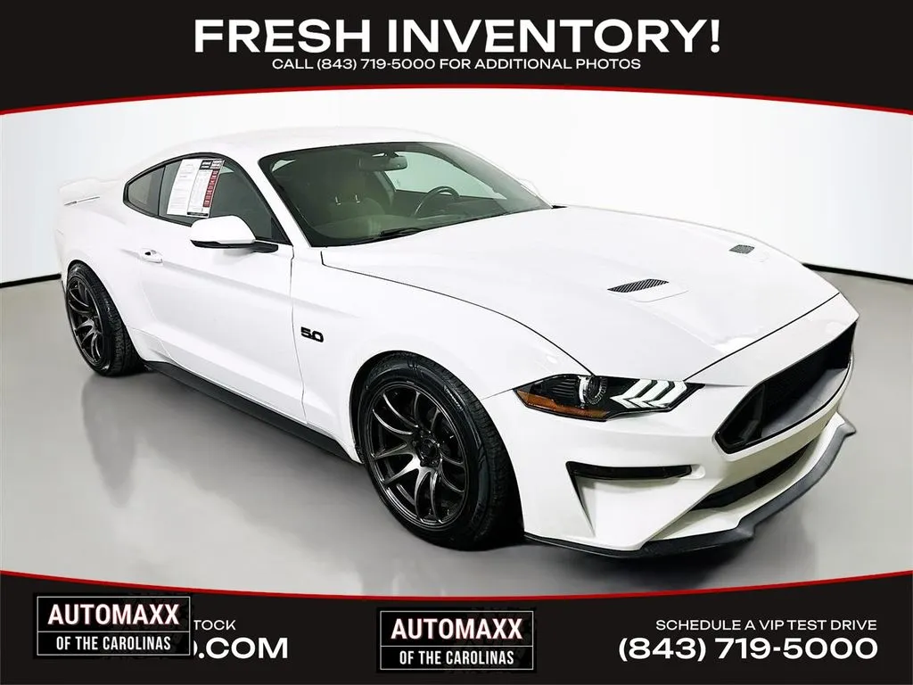 White 2018 Ford Mustang GT Premium for sale in Summerville, SC