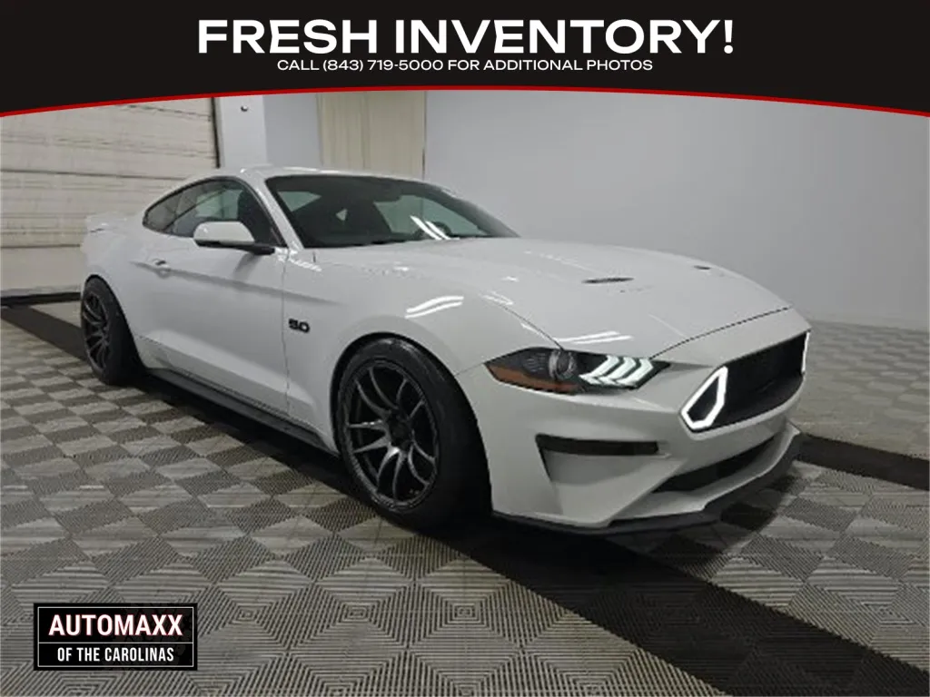 White 2018 Ford Mustang GT Premium for sale in Summerville, SC
