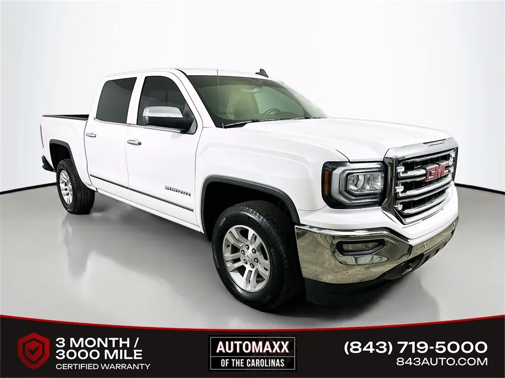 White 2017 GMC Sierra 1500 SLT for sale in Summerville, SC