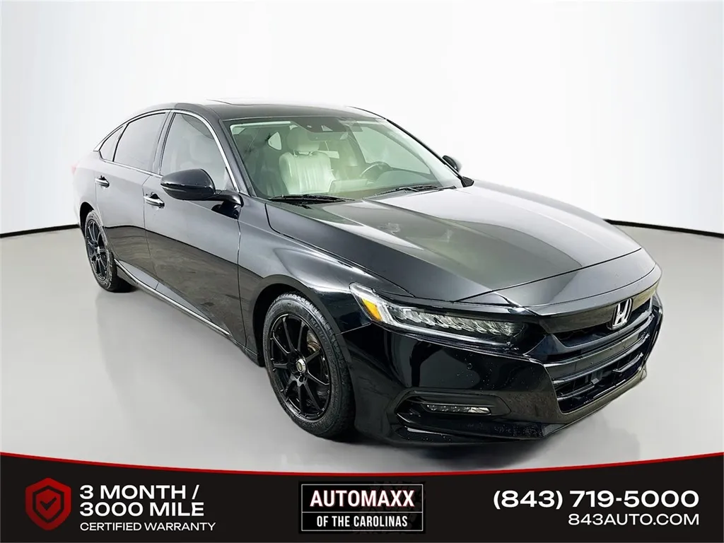 Black 2018 Honda Accord Touring 2.0T for sale in Summerville, SC