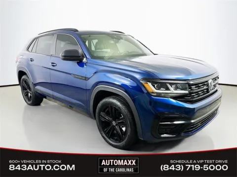 Blue 2022 Volkswagen Atlas Cross Sport 2.0T SEL R-Line for sale in Summerville, SC
