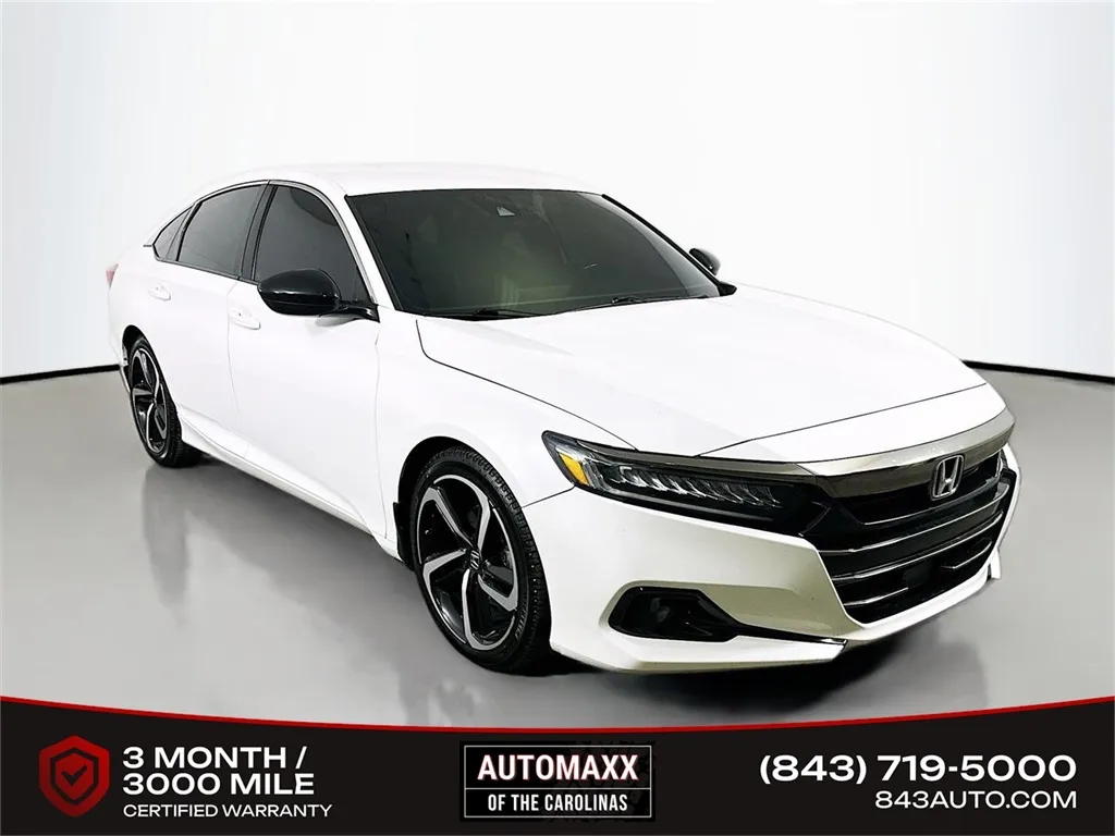 White 2022 Honda Accord Sport for sale in Summerville, SC