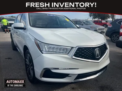 White 2020 Acura MDX Technology for sale in Summerville, SC