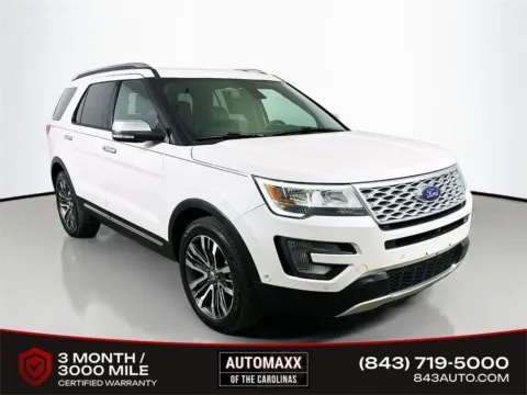 White 2017 Ford Explorer Platinum for sale in Summerville, SC