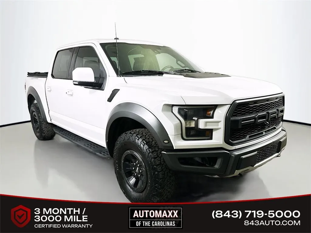 White 2018 Ford F-150 Raptor for sale in Summerville, SC