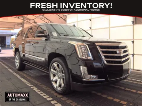 Black 2018 Cadillac Escalade ESV Premium for sale in Summerville, SC