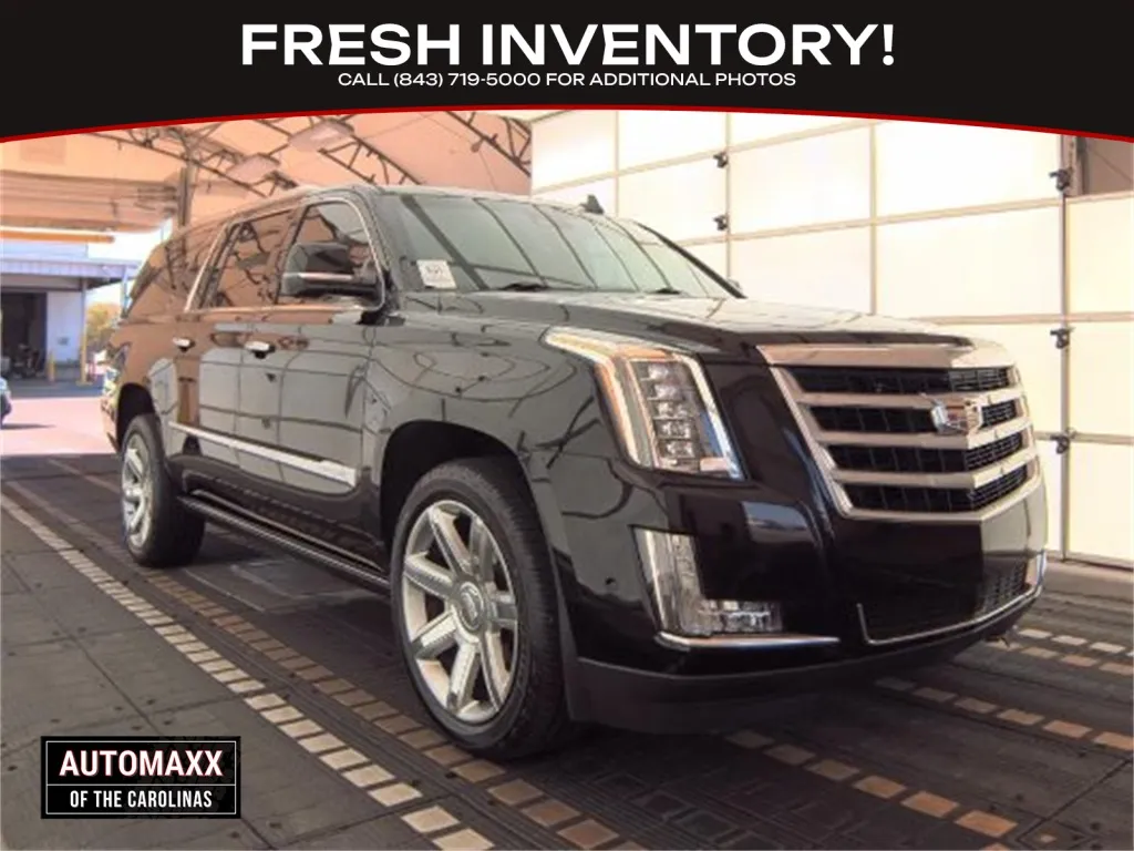 Black 2018 Cadillac Escalade ESV Premium for sale in Summerville, SC