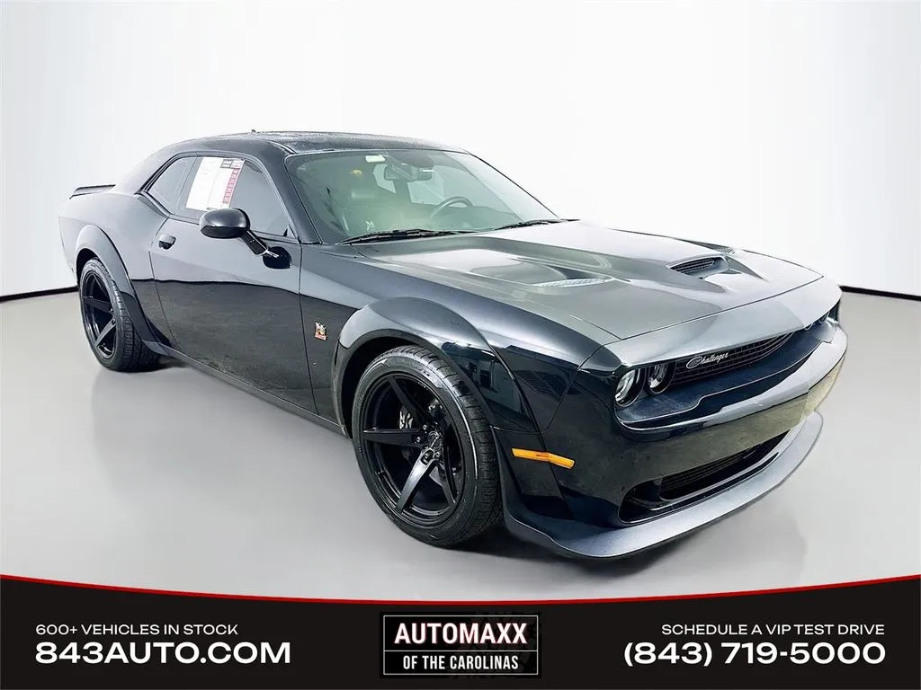 Black 2022 Dodge Challenger R/T Scat Pack Widebody for sale in Summerville, SC