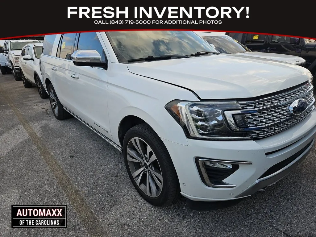 White 2020 Ford Expedition Max Platinum for sale in Summerville, SC