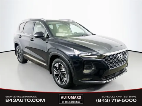 Black 2020 Hyundai Santa Fe Limited for sale in Summerville, SC