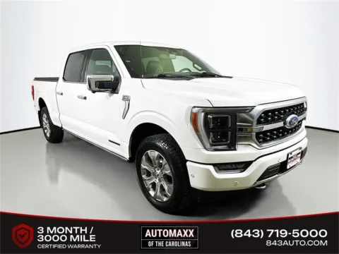 White 2021 Ford F-150 Platinum for sale in Summerville, SC