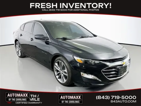 Black 2022 Chevrolet Malibu LT for sale in Summerville, SC