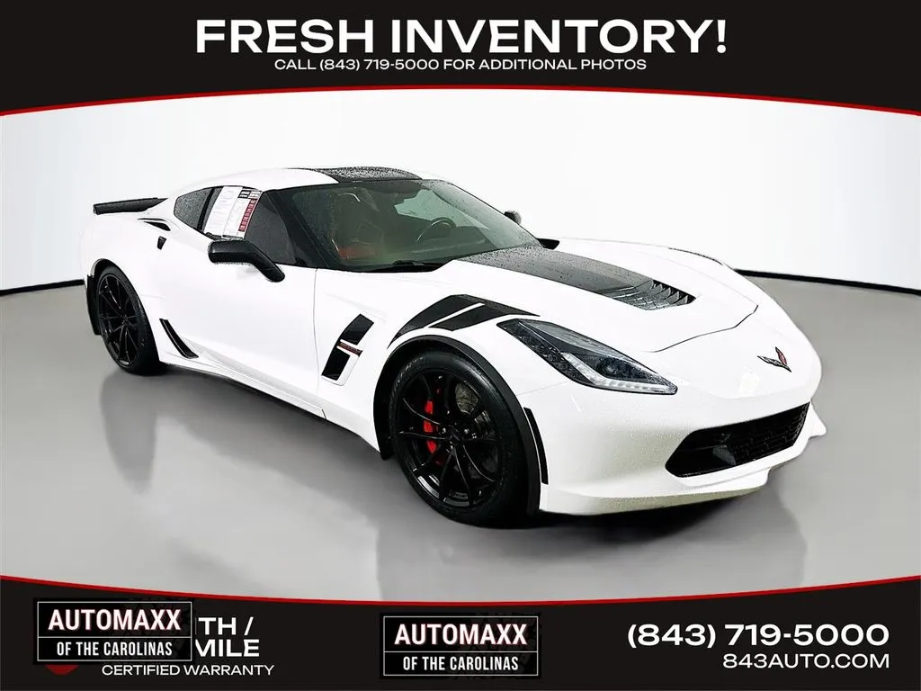 White 2017 Chevrolet Corvette Grand Sport for sale in Summerville, SC