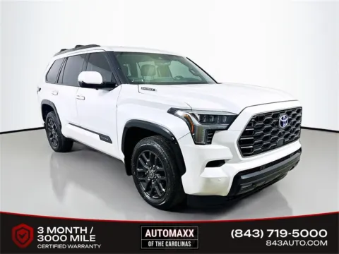White 2023 Toyota Sequoia Platinum for sale in Summerville, SC