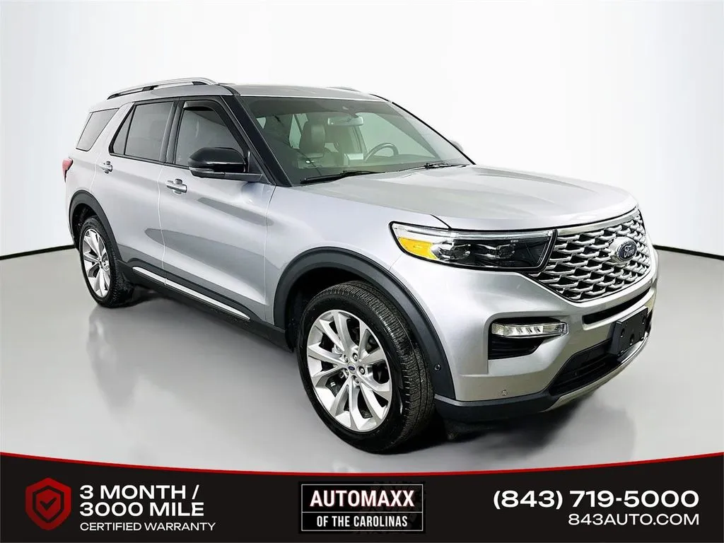 Silver 2021 Ford Explorer Platinum for sale in Summerville, SC