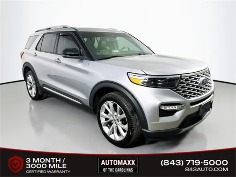 Silver 2021 Ford Explorer Platinum for sale in Summerville, SC