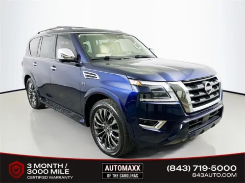 Blue 2022 Nissan Armada Platinum for sale in Summerville, SC