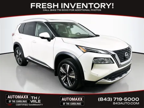 White 2022 Nissan Rogue Platinum for sale in Summerville, SC