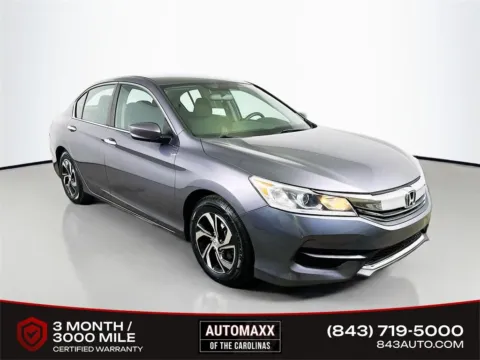 Gray 2017 Honda Accord LX for sale in Summerville, SC