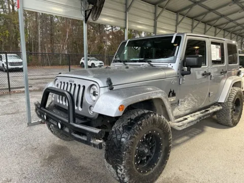 Silver 2015 Jeep Wrangler Unlimited Sahara for sale in Summerville, SC