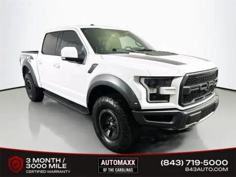 White 2018 Ford F-150 Raptor for sale in Summerville, SC