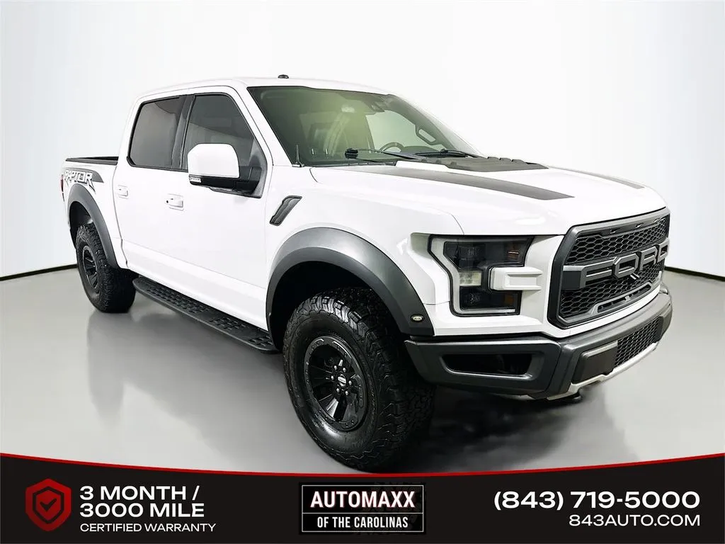 White 2018 Ford F-150 Raptor for sale in Summerville, SC