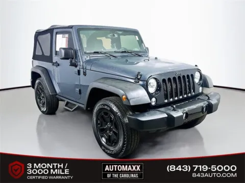 Gray 2016 Jeep Wrangler Willys Wheeler for sale in Summerville, SC