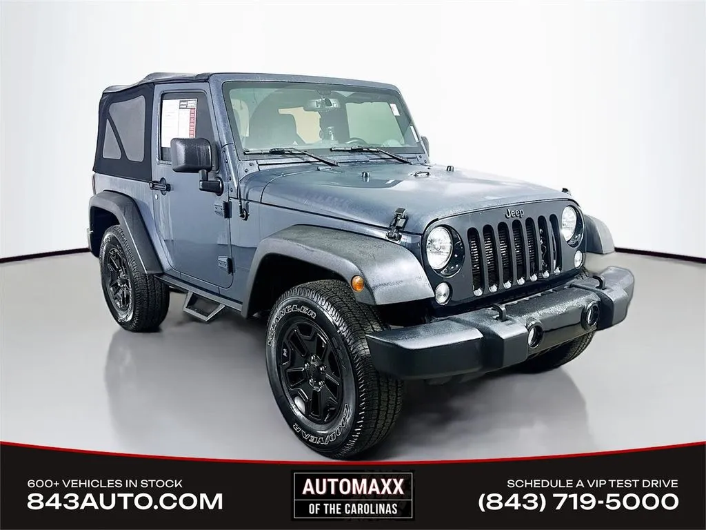 Gray 2016 Jeep Wrangler Willys Wheeler for sale in Summerville, SC