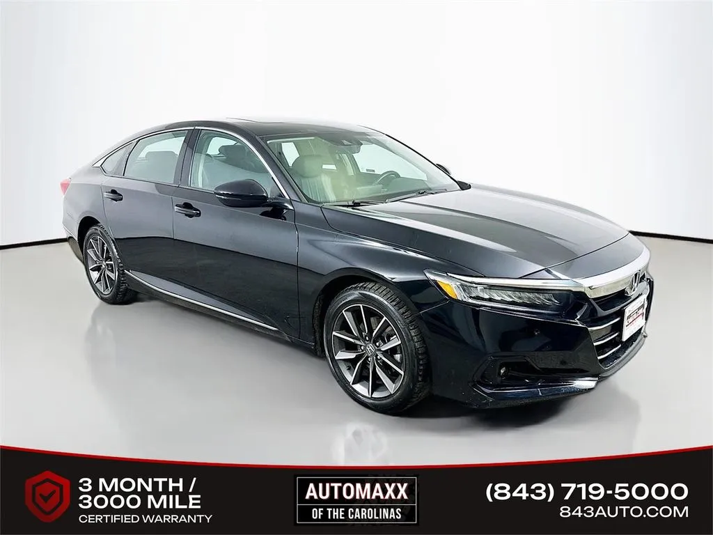 Black 2022 Honda Accord EX-L for sale in Summerville, SC
