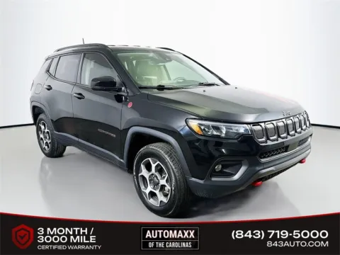 Black 2022 Jeep Compass Trailhawk for sale in Summerville, SC