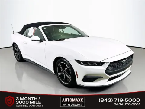 White 2024 Ford Mustang EcoBoost Premium for sale in Summerville, SC