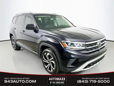 Black 2021 Volkswagen Atlas SEL Premium for sale in Summerville, SC