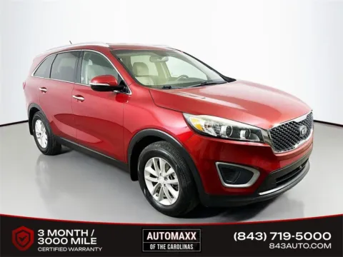 Red 2017 Kia Sorento LX for sale in Summerville, SC