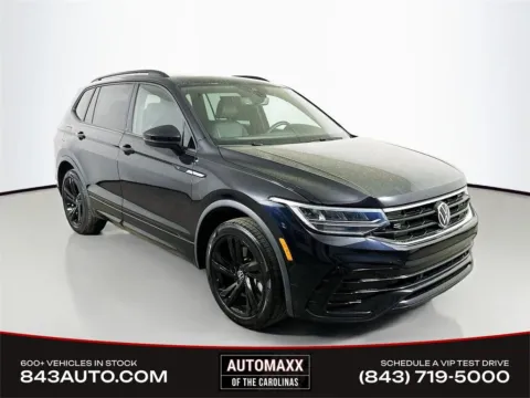 Black 2023 Volkswagen Tiguan 2.0T SE R-Line Black for sale in Summerville, SC