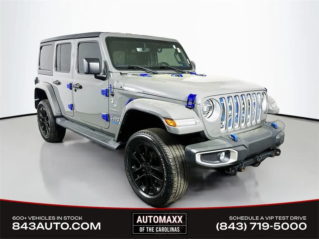 Gray 2021 Jeep Wrangler Unlimited Sahara 4xe for sale in Summerville, SC