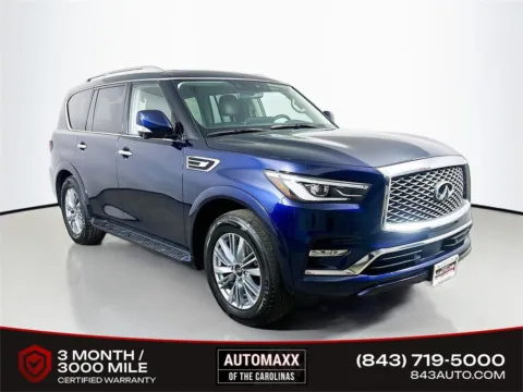 Blue 2024 INFINITI QX80 LUXE for sale in Summerville, SC