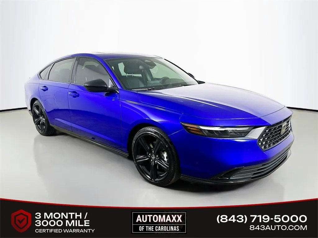 Blue 2024 Honda Accord Hybrid Sport-L for sale in Summerville, SC