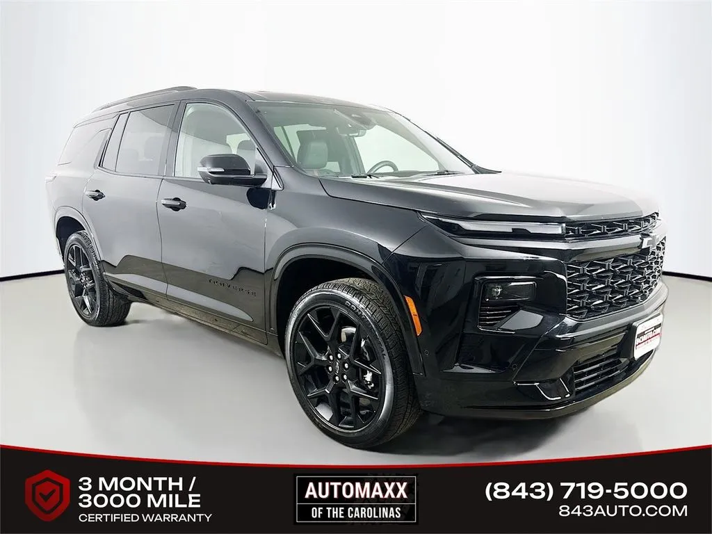 Black 2025 Chevrolet Traverse RS for sale in Summerville, SC