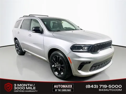Silver 2021 Dodge Durango GT Plus for sale in Summerville, SC