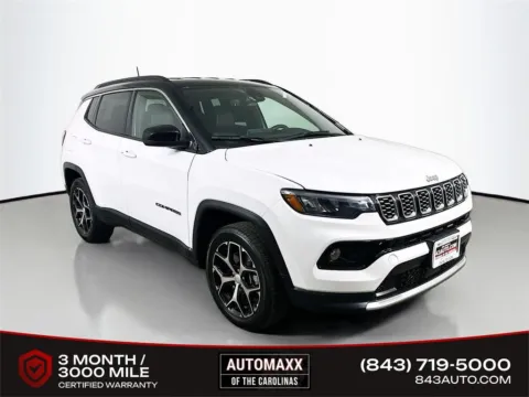 White 2024 Jeep Compass Limited for sale in Summerville, SC