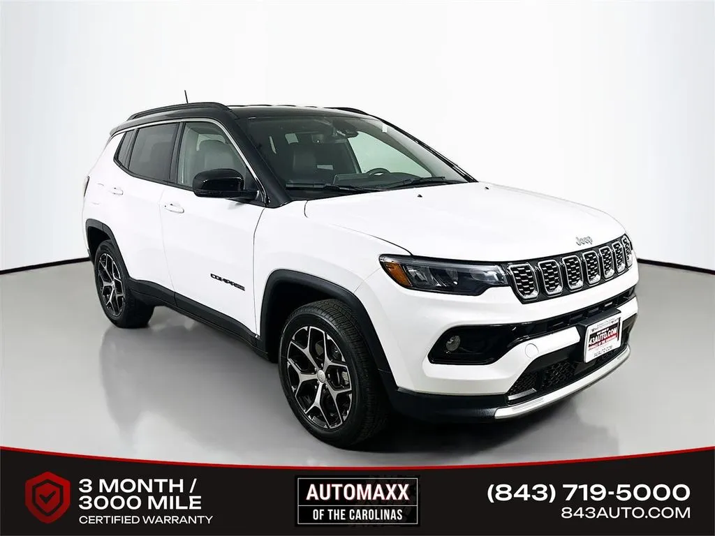 White 2024 Jeep Compass Limited for sale in Summerville, SC