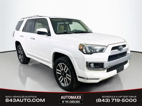 White 2015 Toyota 4Runner Limited for sale in Summerville, SC