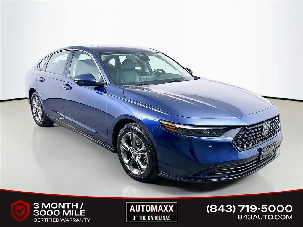 Blue 2023 Honda Accord Hybrid EX-L for sale in Summerville, SC